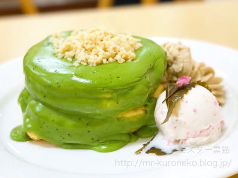 RAINBOW PANCAKE レインボーパンケーキ 【日本橋高島屋】 催事限定！抹茶クリームと桜アイスの春のパンケーキ