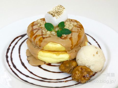 RAINBOW PANCAKE レインボーパンケーキ 【横浜高島屋】 催事限定！ロイヤルミルクティーのパンケーキ 焦がしバター塩キャラメルアイスを添えて
