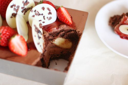 チョコレートのスコップケーキ