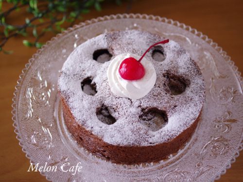 【レシピ】簡単チョコバナナのドットケーキ☆ぽこぽこした丸い模様のチョコケーキ♪