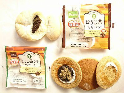 HOJICHA MOCHI PAN(ほうじ茶もちパン)＆HOJICHA LATTE PANCAKE(ほうじ茶ラテパンケーキ)@敷島製パン(PASCO)
