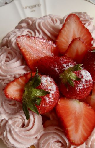 苺のショートケーキ〜ピンクのBerryクリーム