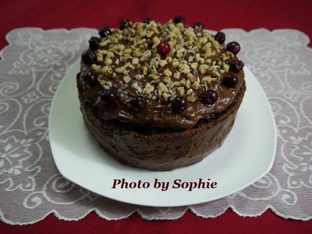 チョコレート・クランベリー・トライフルケーキのレシピ