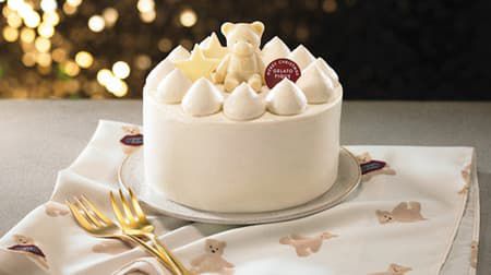 ジェラート ピケから初のクリスマスケーキ「ホワイトクリスマス ベアの紅茶ケーキ」