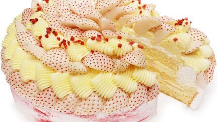 【本日発売】カフェコムサ「白いちごとカスタードクリームのショートケーキ」