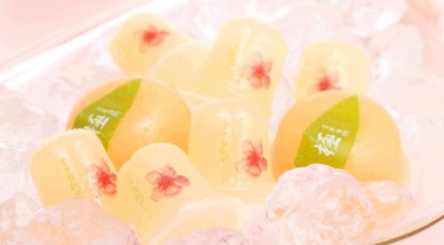 完熟白桃の美味しさをぎゅっと閉じ込めて。
6月17日（水）から期間限定催事　桃のゼリー「創作桃菓　桃花亭」のご案内　
