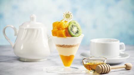 くら寿司「完熟マンゴーのハニームースパフェ」「まるごとマンゴーソーダ」濃厚トロピカルフルーツの夏デザート！