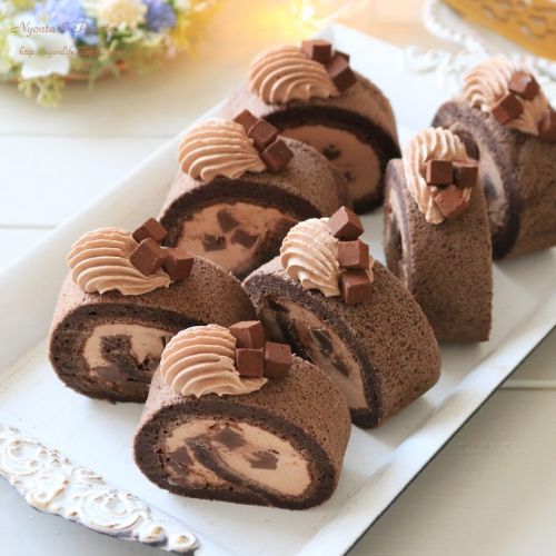 生チョコロールケーキ